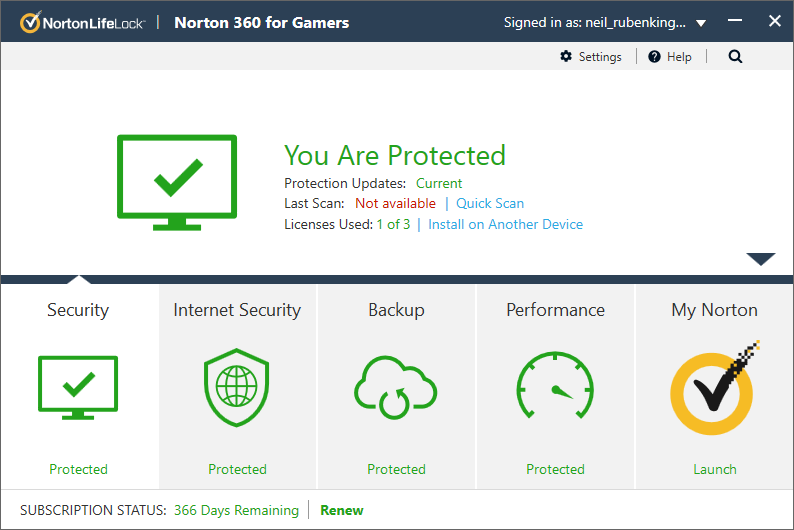 (9.02$) Norton 360 for Gamers 2021 EU Key (1 Year / 3 Devices)