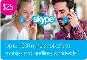 (24.85$) Skype Credit $25 US Prepaid Card