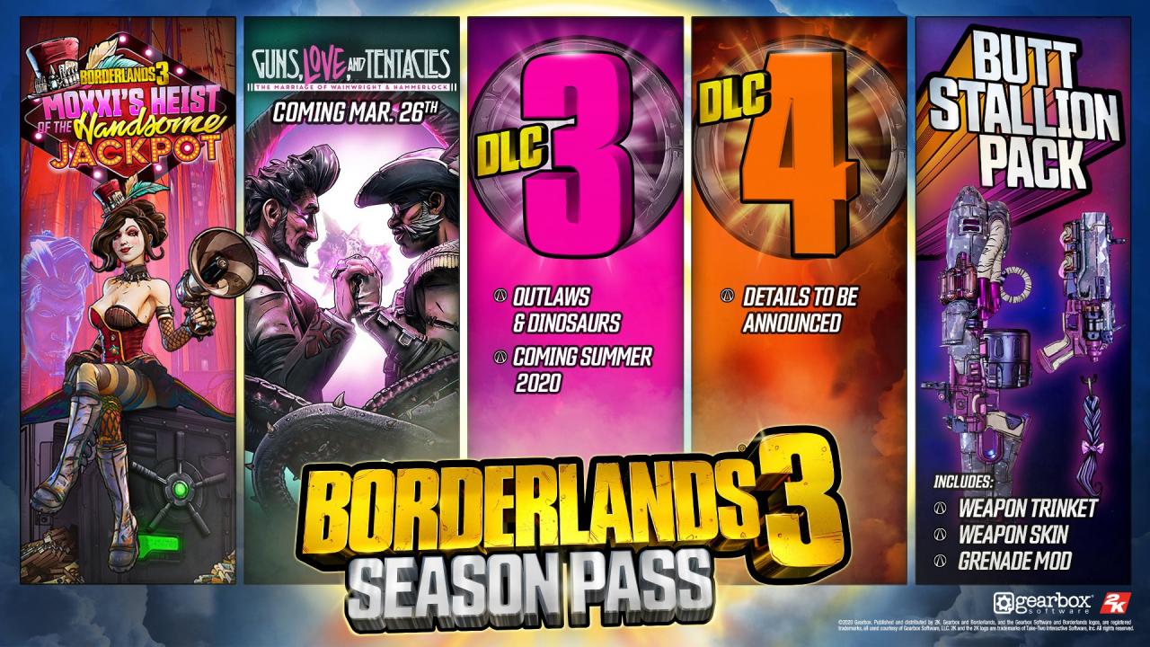 (24.85$) Borderlands 3 - Season Pass DLC EMEA Steam CD Key