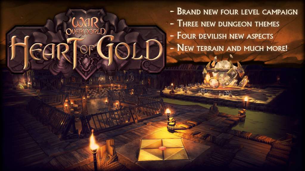 (3.68$) War for the Overworld - Heart of Gold DLC Steam CD Key
