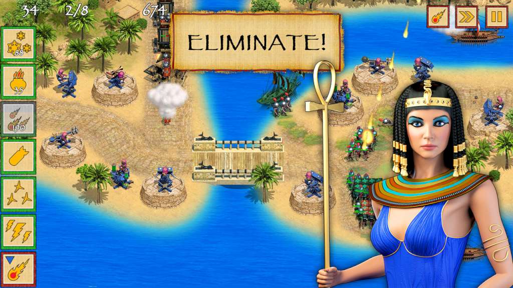(0.5$) Defense of Egypt: Cleopatra Mission Steam CD Key