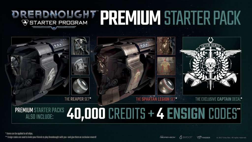 (0.72$) Dreadnought - Premium Starter Pack DLC Activation CD Key