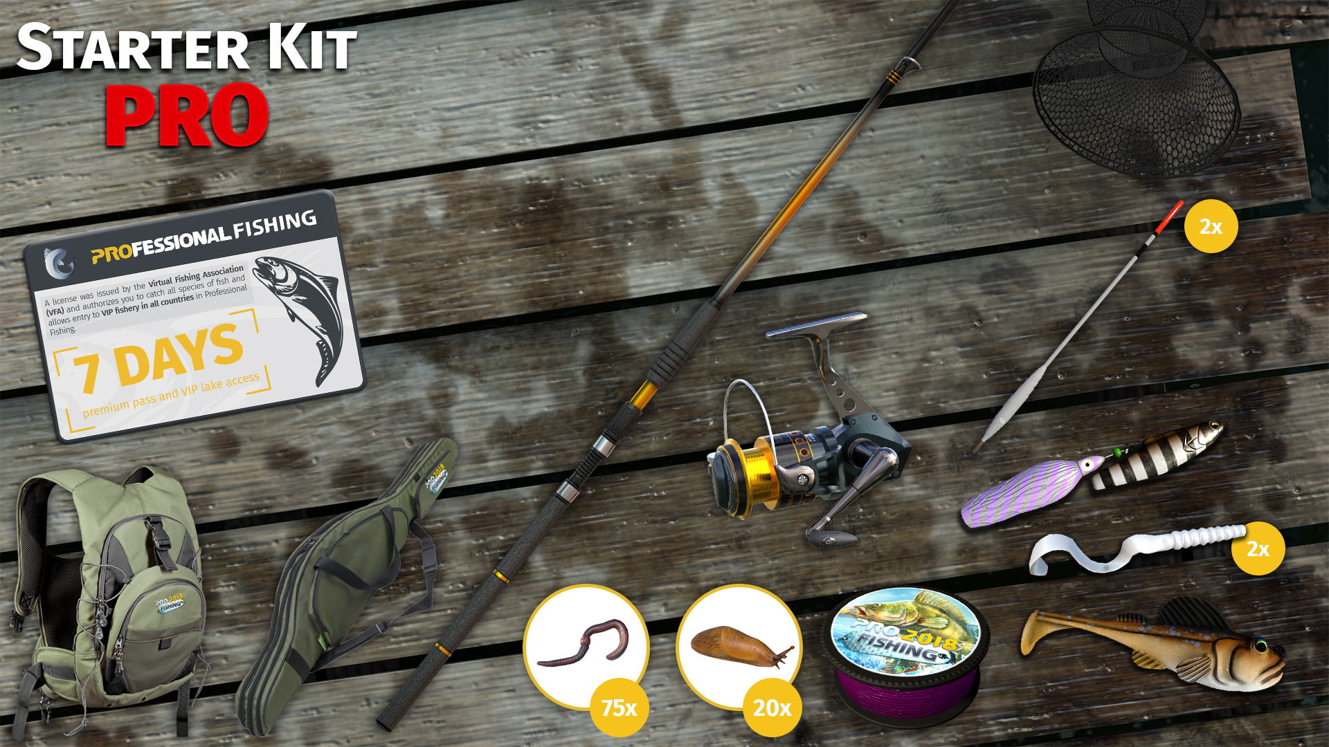 (1.02$) Professional Fishing - Starter Kit Pro DLC Steam CD Key