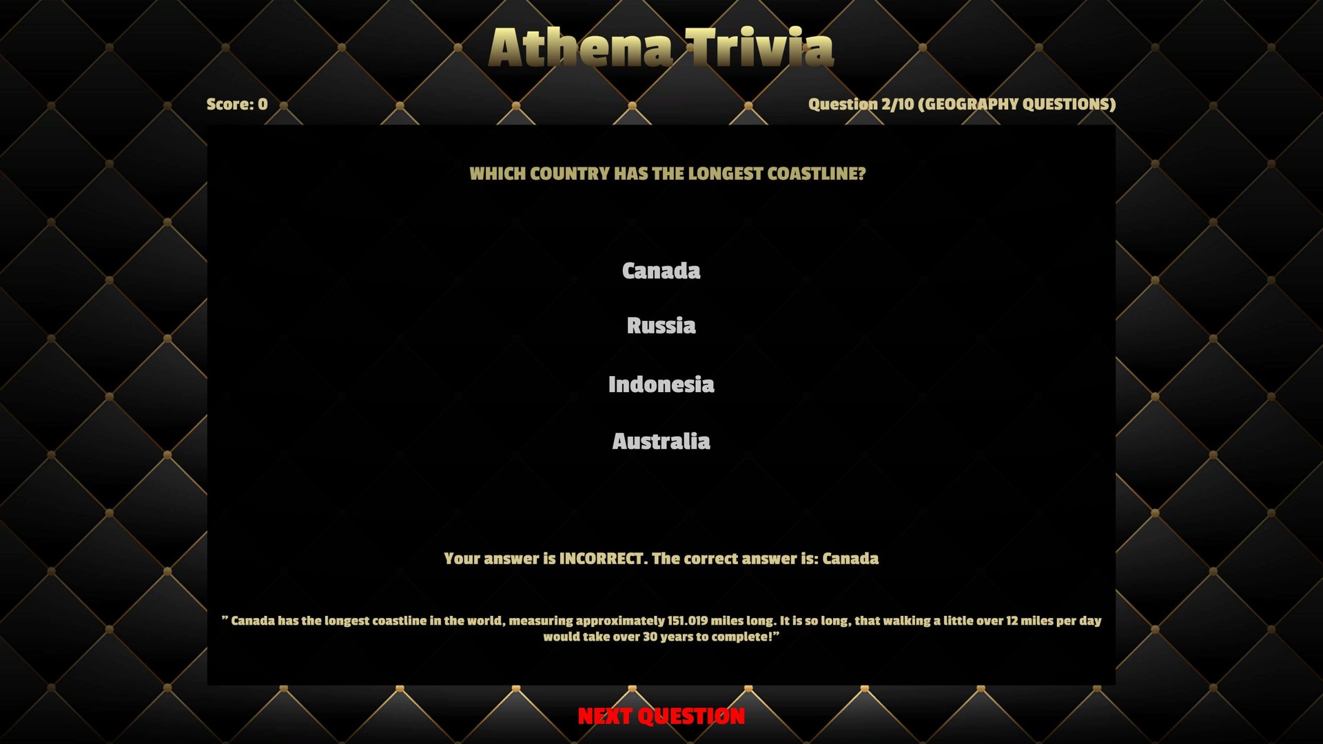 (0.37$) Athena Trivia Steam CD Key