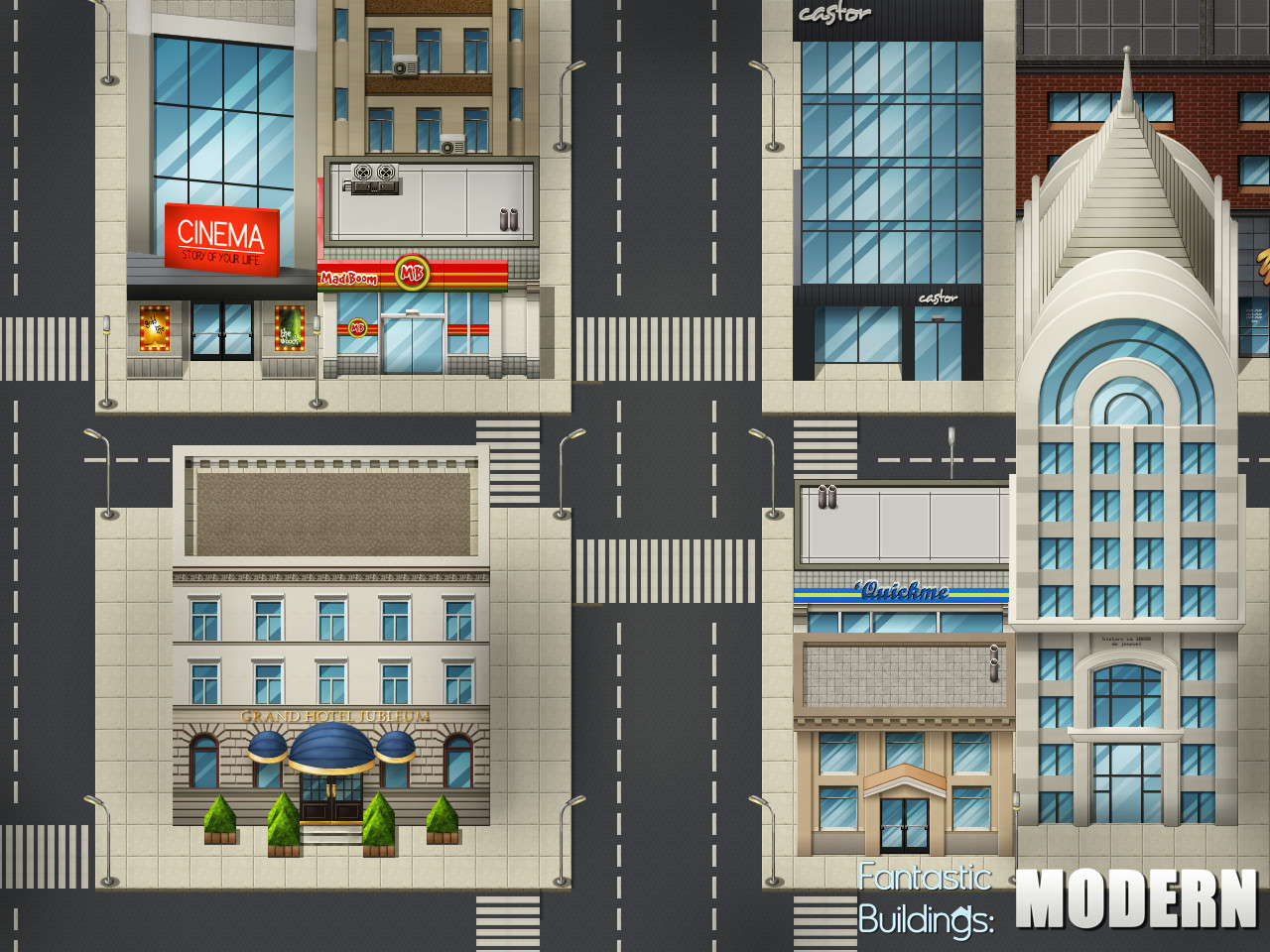 (5.07$) RPG Maker VX - Ace Fantastic Buildings: Modern DLC EU Steam CD Key