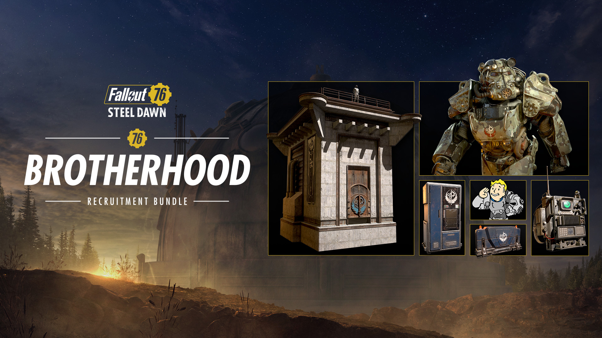 (79.09$) Fallout 76 - Brotherhood Recruitment Bundle DLC Steam CD Key