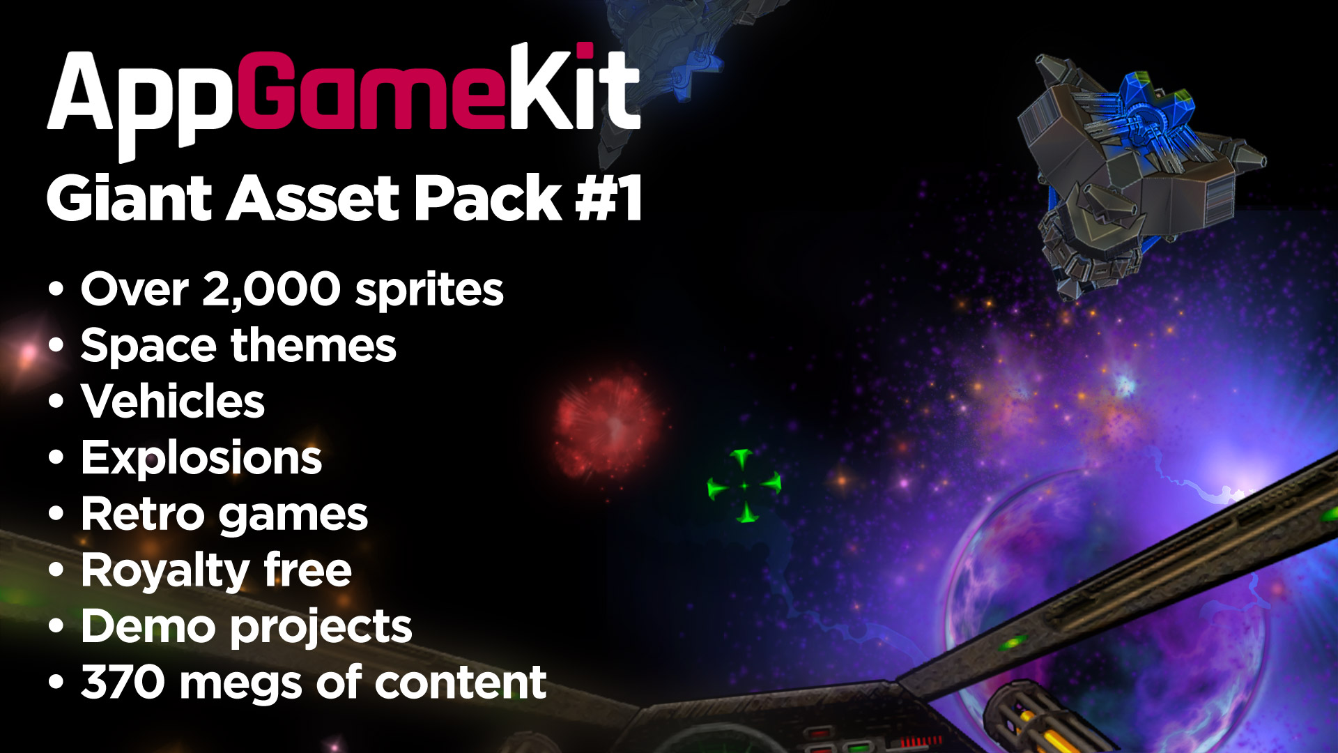 (2.18$) AppGameKit Classic - Giant Asset Pack 1 DLC EU Steam CD Key