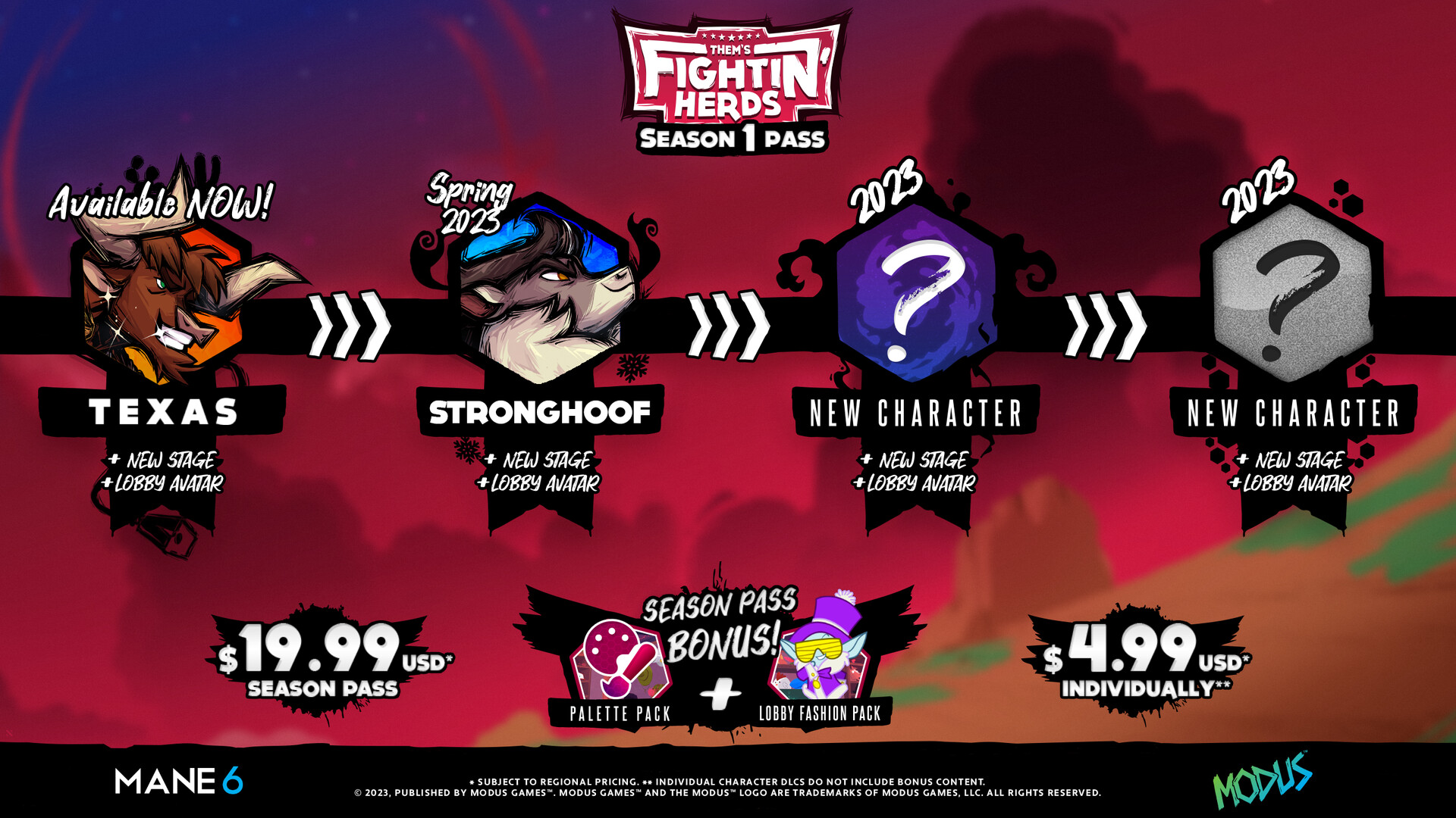 (16.92$) Them's Fightin' Herds - Season 1 Pass DLC Steam CD Key