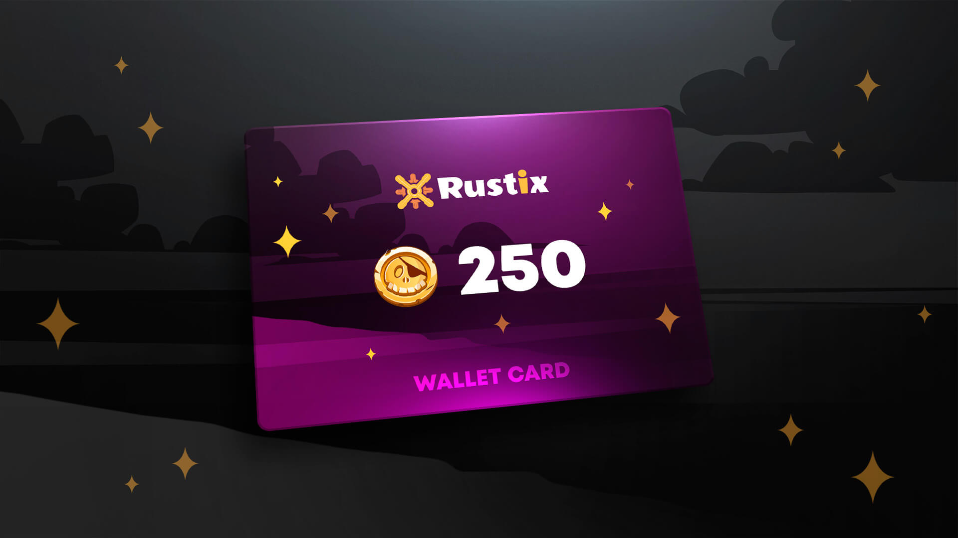 (274.57$) Rustix.io 250 USD Wallet Card Code