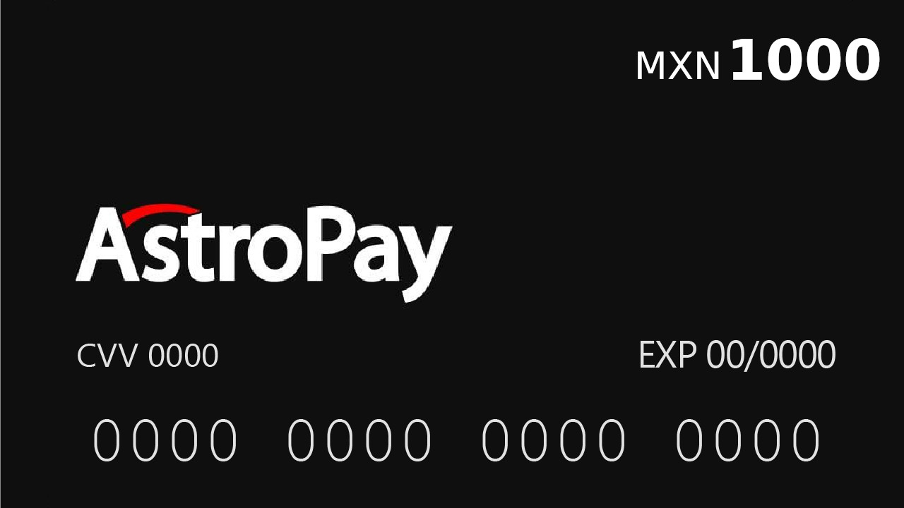 (68.22$) Astropay Card MX$1000 MX