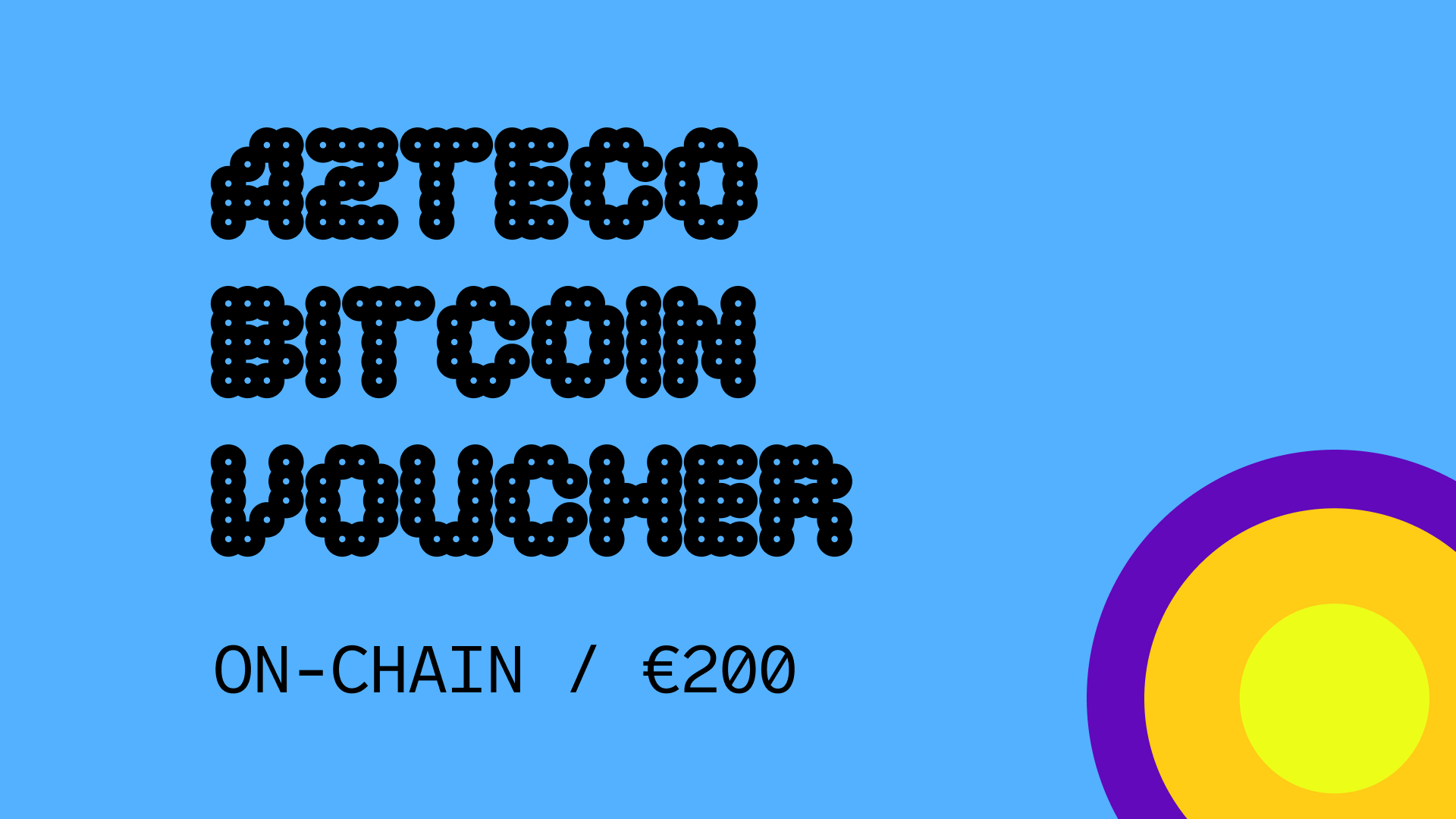 (225.98$) Azteco Bitcoin On-Chain €200 Voucher