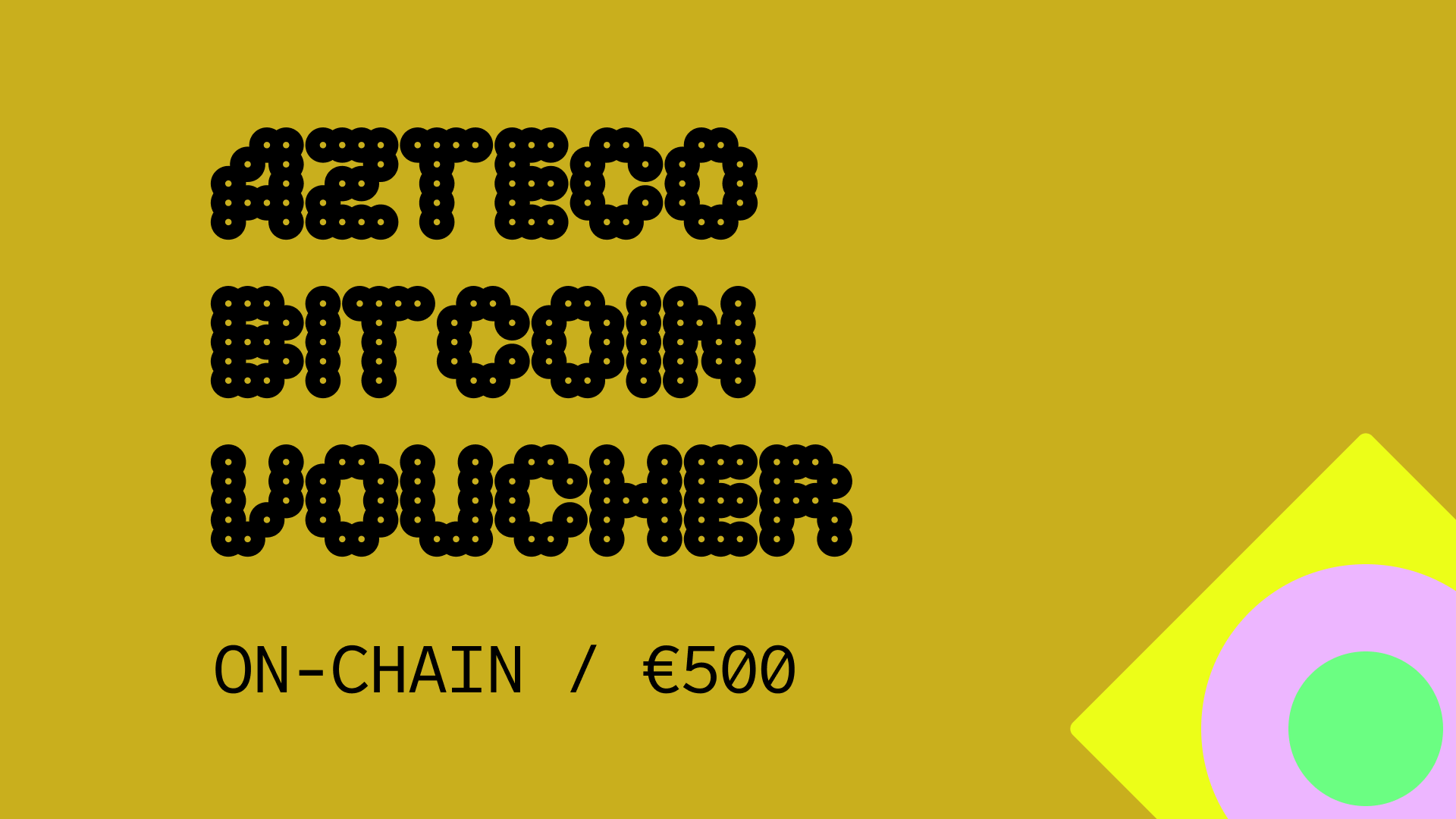 (564.98$) Azteco Bitcoin On-Chain €500 Voucher
