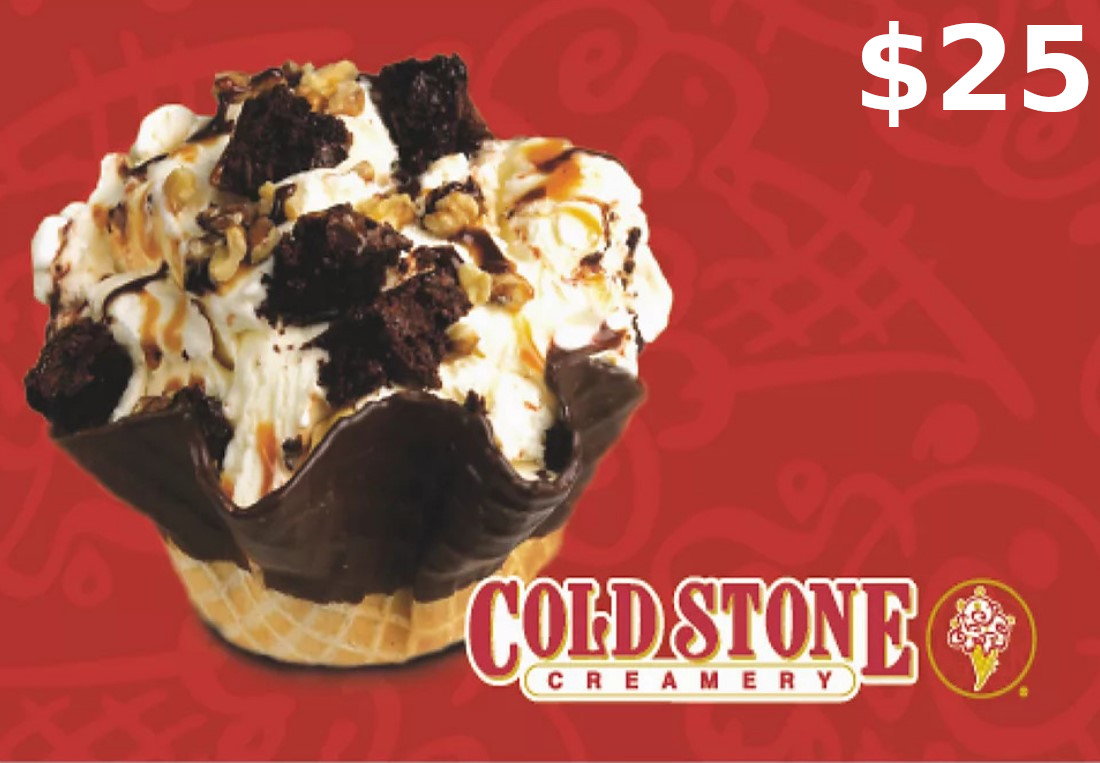 (16.95$) Cold Stone Creamer $25 Gift Card US