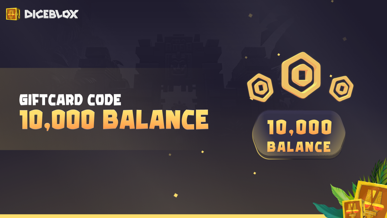(30.64$) Diceblox 10.000 Balance Gift Card
