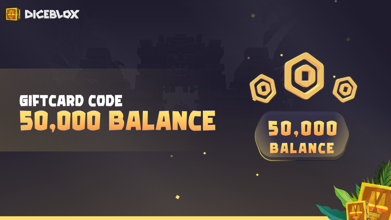 (152.8$) Diceblox 50.000 Balance Gift Card