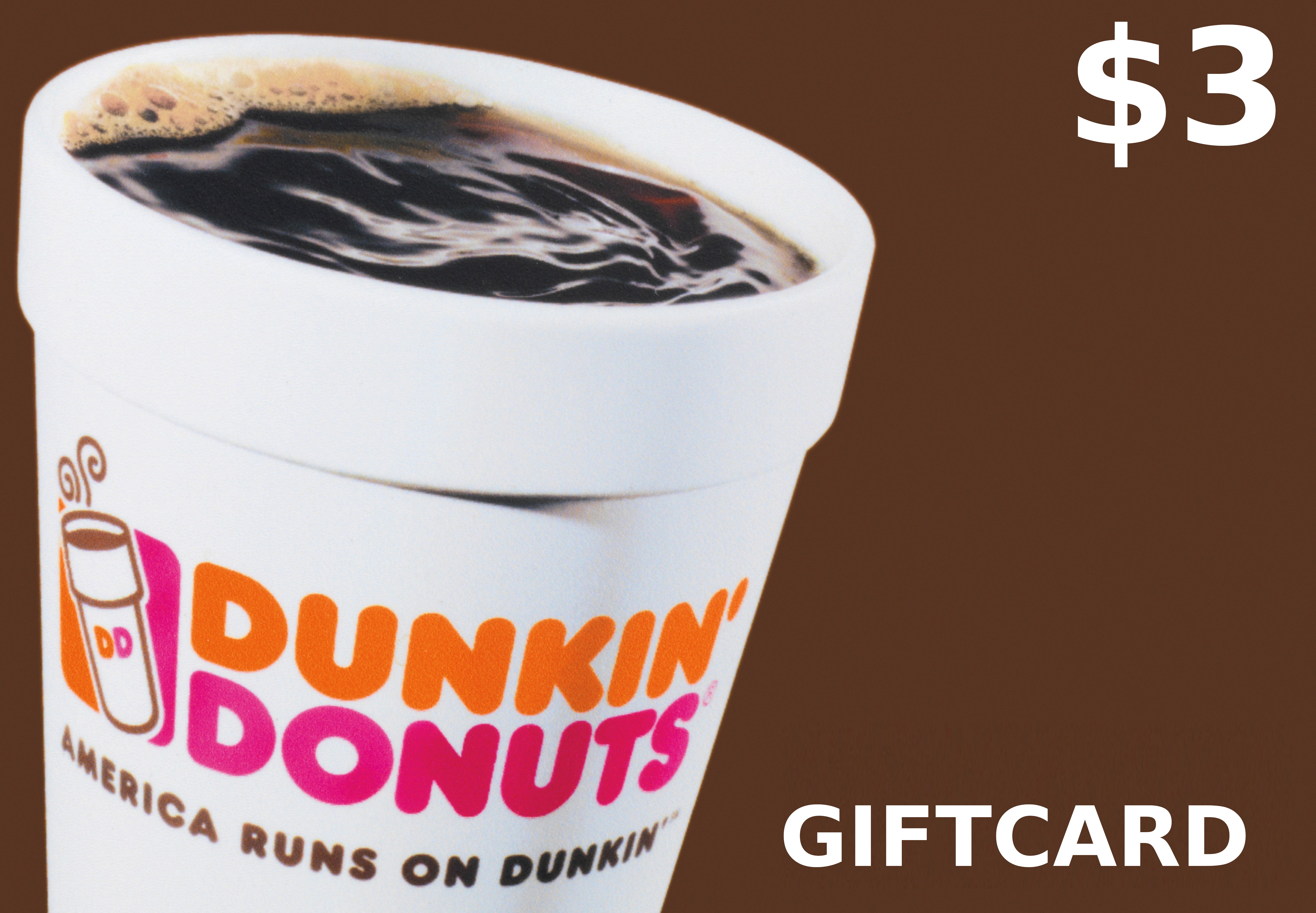 (2.26$) Dunkin Donuts $3 Gift Card US