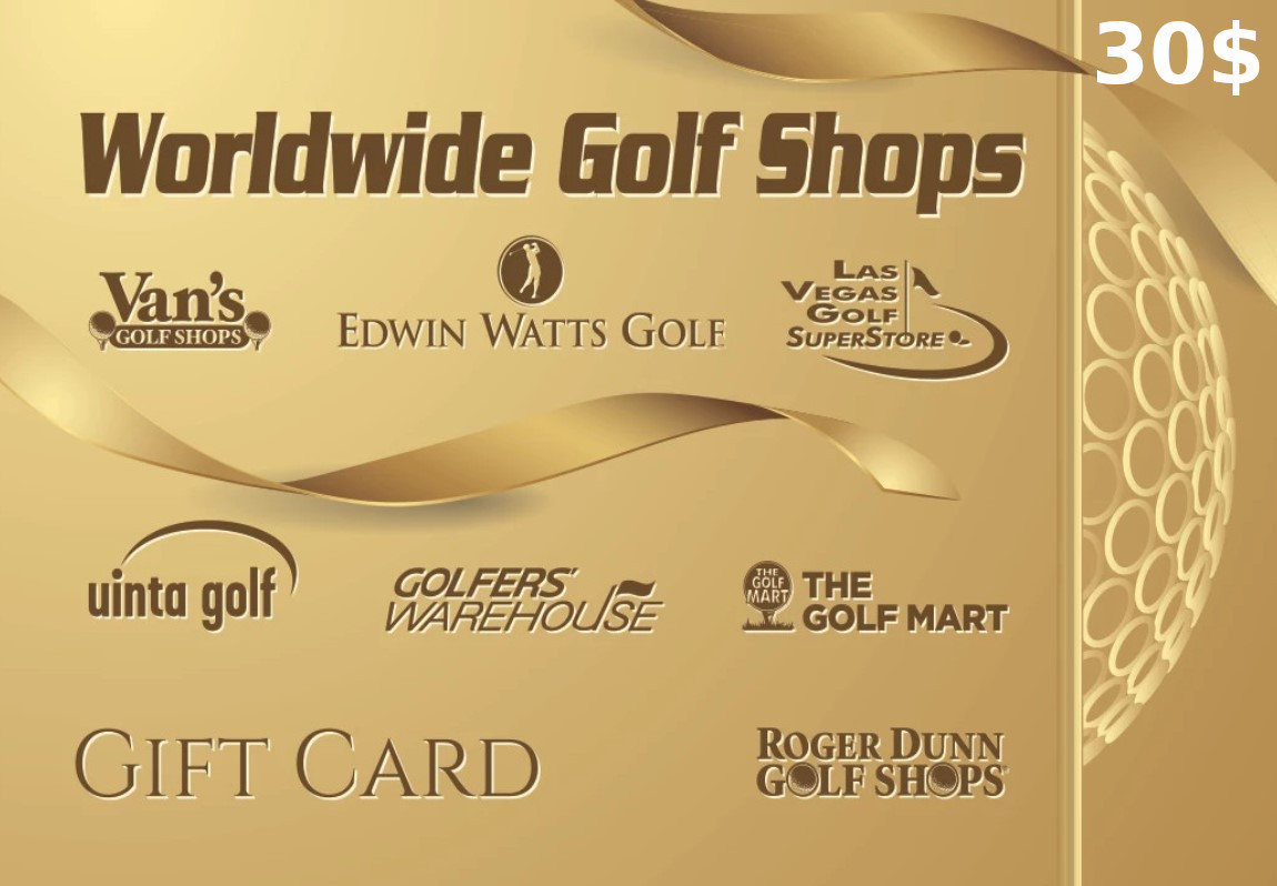 (22.6$) Worldwide Golf Shops $30 Gift Card US