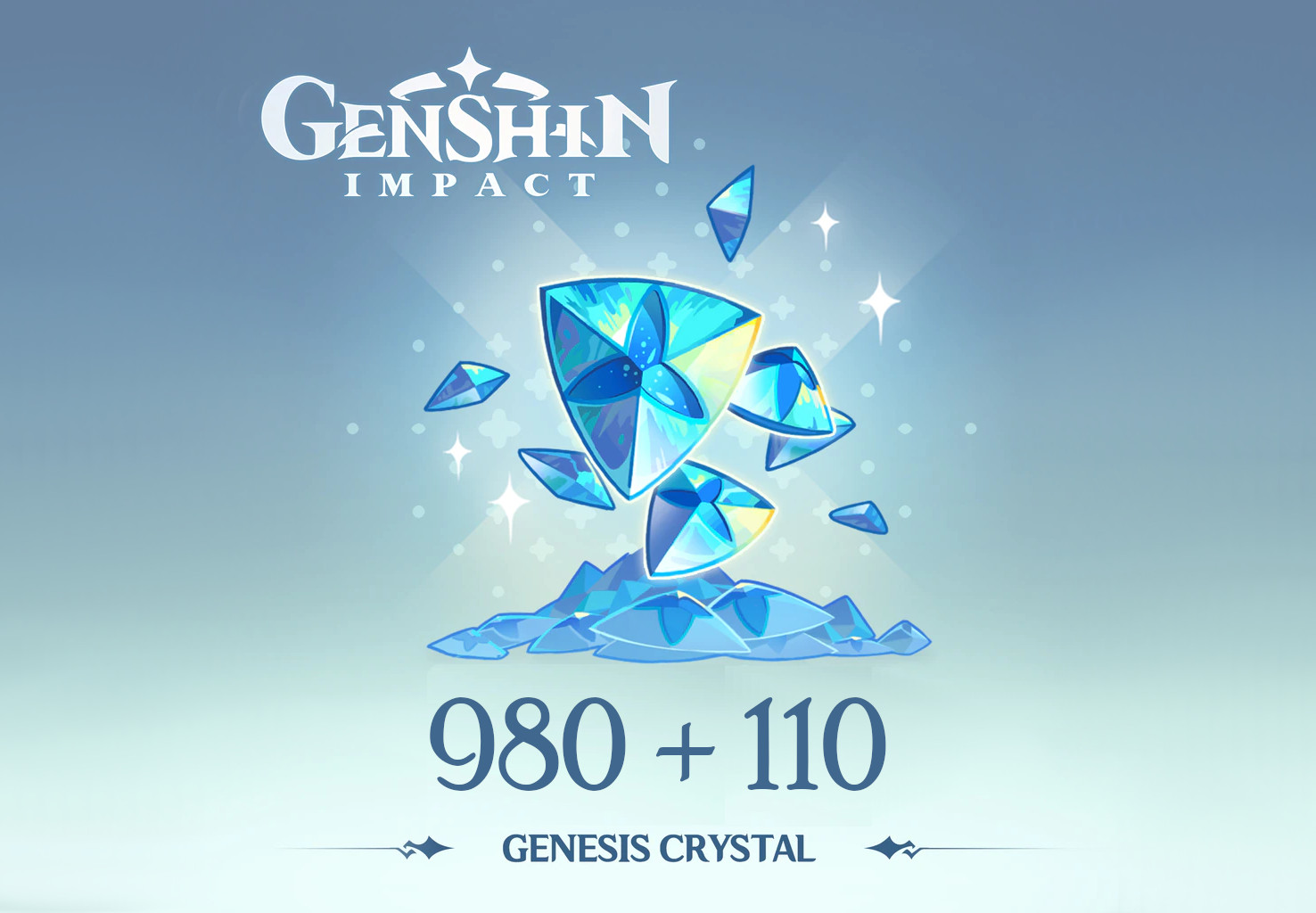 (17.23$) Genshin Impact - 980 + 110 Genesis Crystals Reidos Voucher