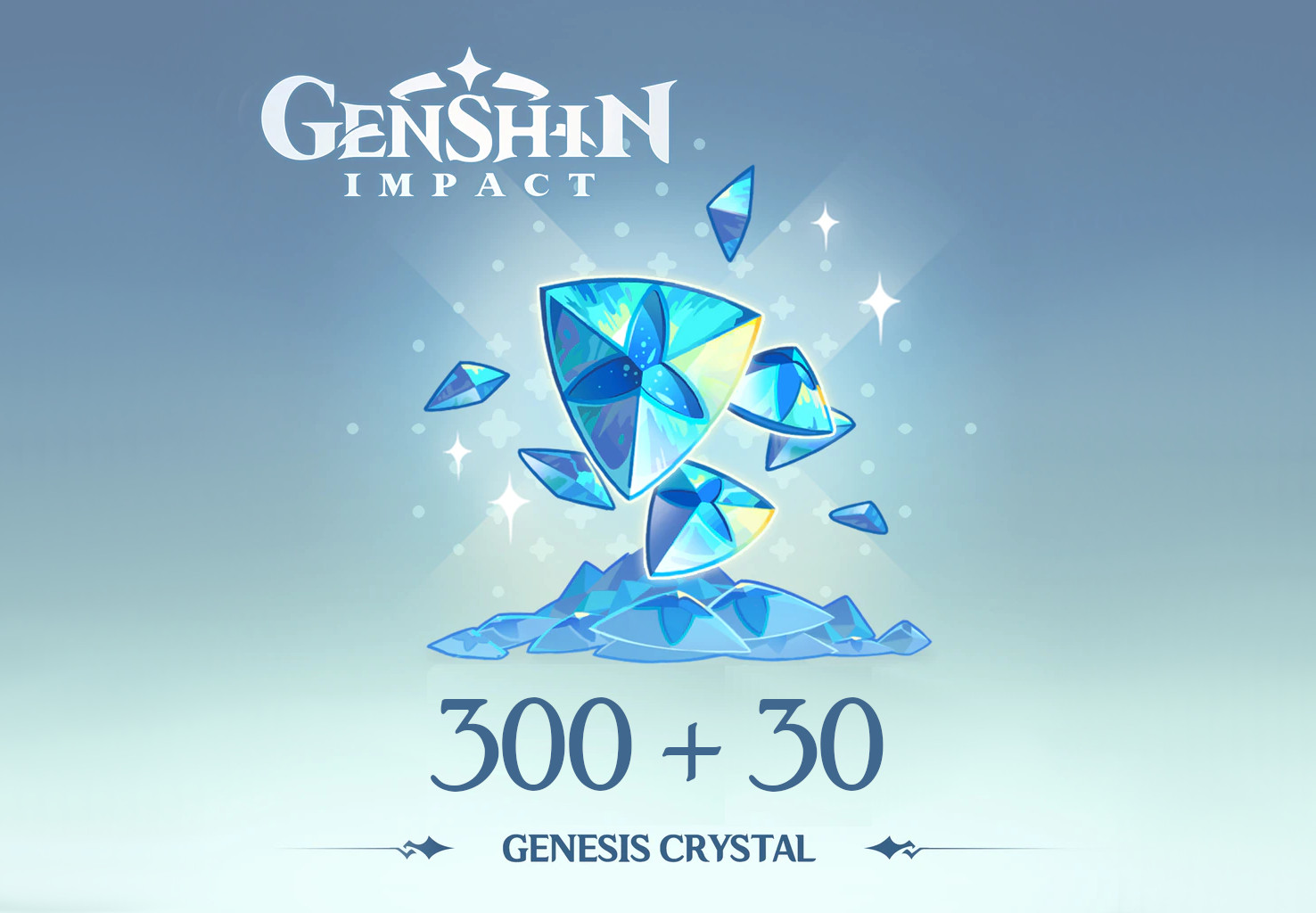 (5.37$) Genshin Impact - 300 + 30 Genesis Crystals Reidos Voucher