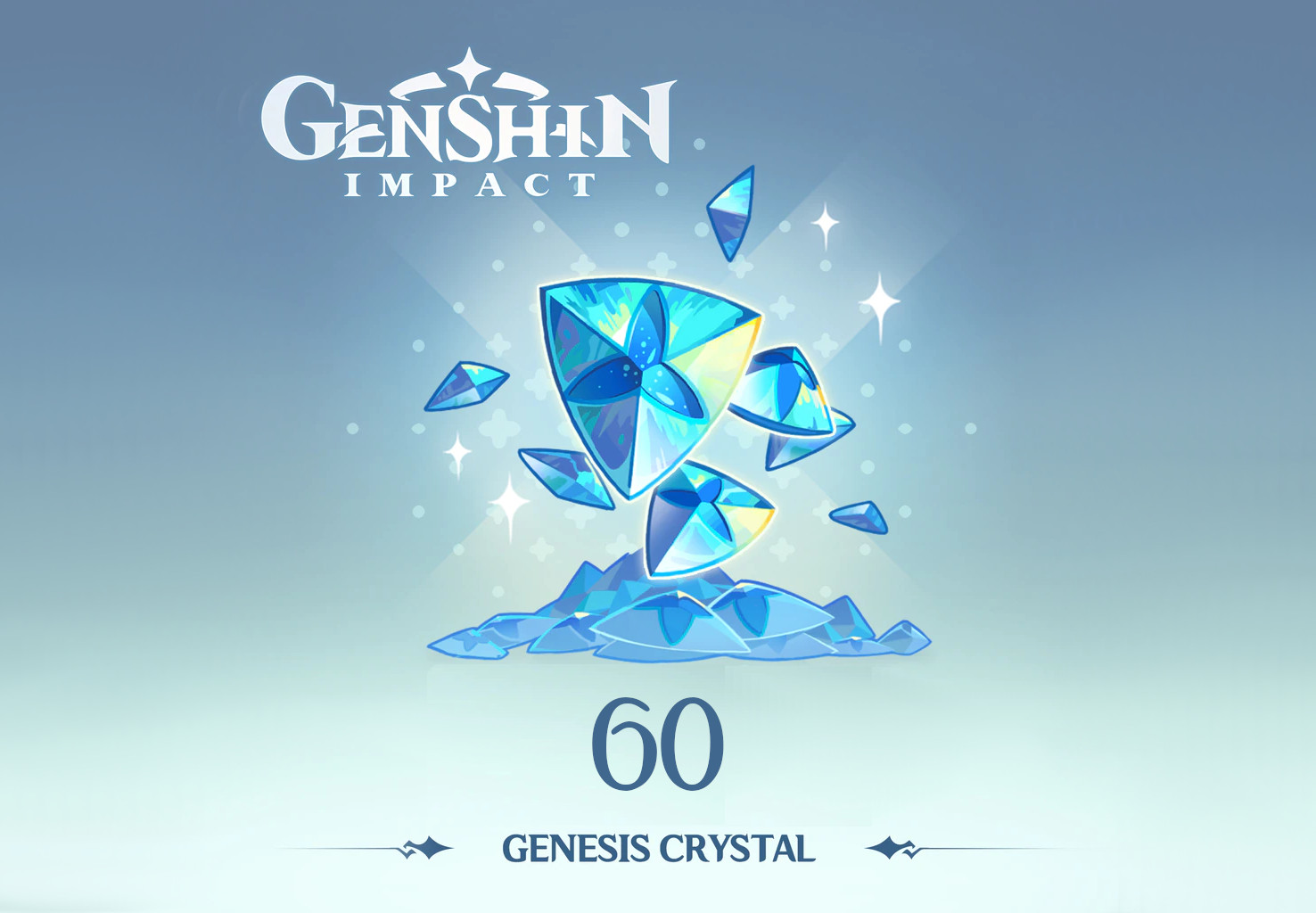 (1.32$) Genshin Impact - 60 Genesis Crystals Reidos Voucher