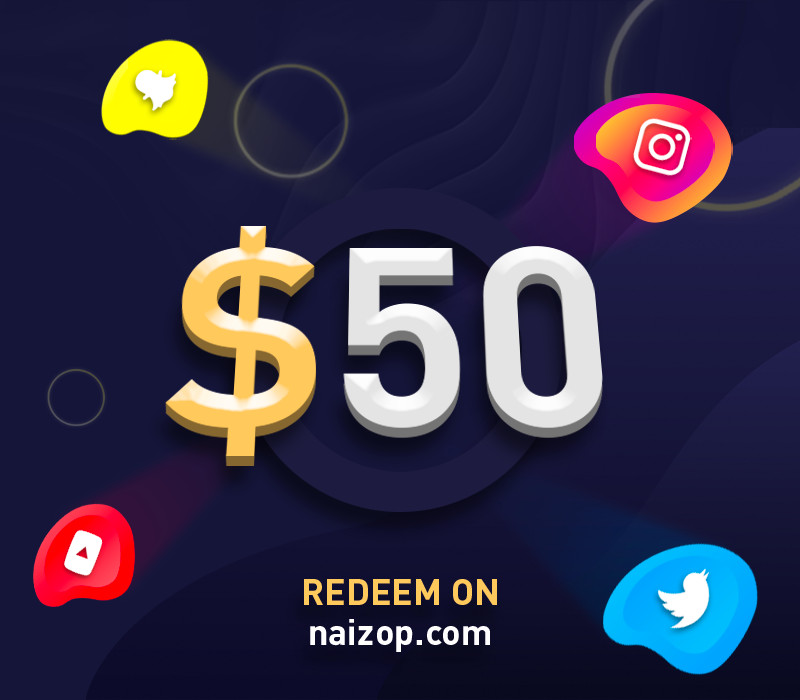 (66.09$) Naizop 50 USD Gift Card