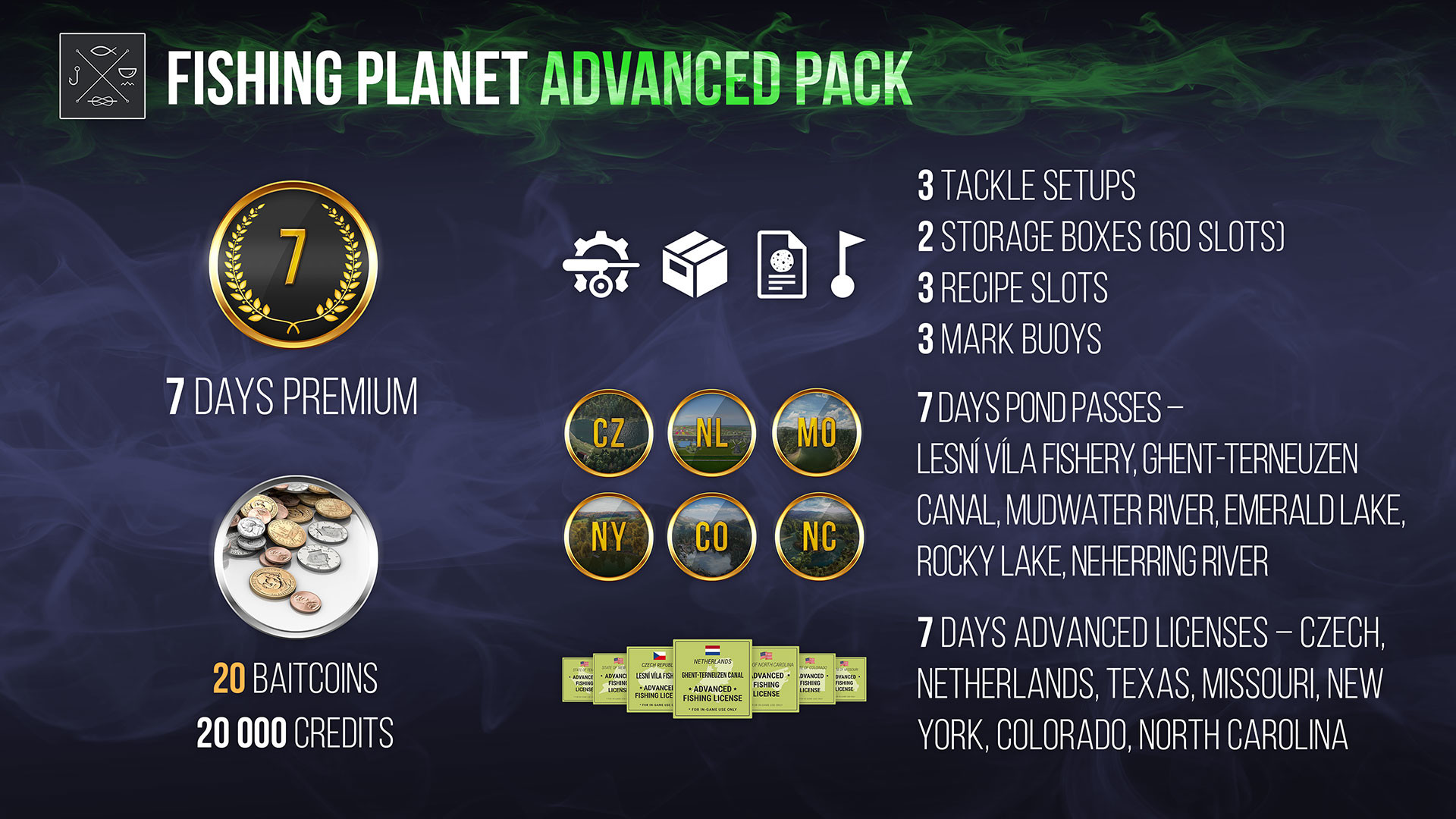 (26.25$) Fishing Planet - Advanced Pack DLC EU v2 Steam Altergift